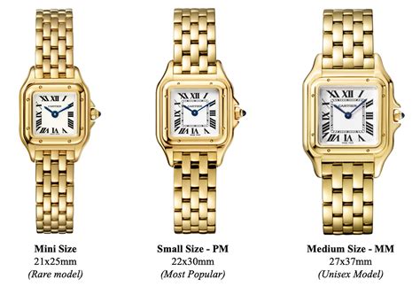 cartier panthere two toned|cartier panther size chart.